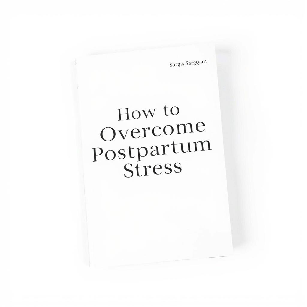 A minimalist book cover featuring a clean white background