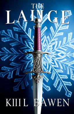 A visually striking book cover featuring a beautifully detailed dagger with an intricate hilt, placed against a backdrop of a large, delicate snowflake