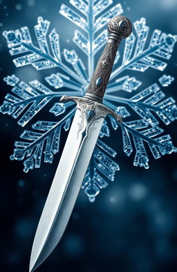 A visually striking book cover showcasing a beautifully detailed dagger with an intricate hilt, featuring ornate engravings and a gemstone embedded in the hilt