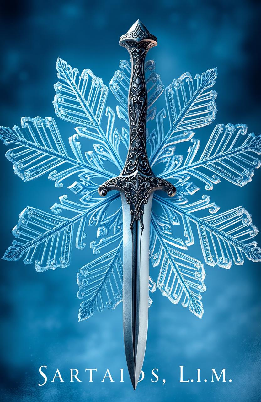 A visually striking book cover featuring a beautifully detailed dagger with an intricate hilt, showcasing ornate carvings and embellishments