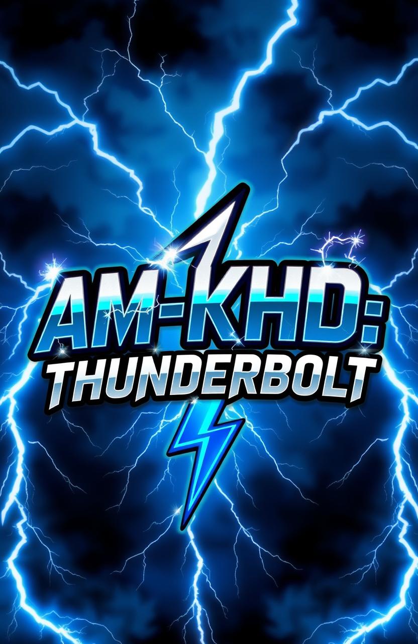 A stylized depiction of the phrase 'AM-KHD-THUNDERBOLT' in dynamic, bold lettering