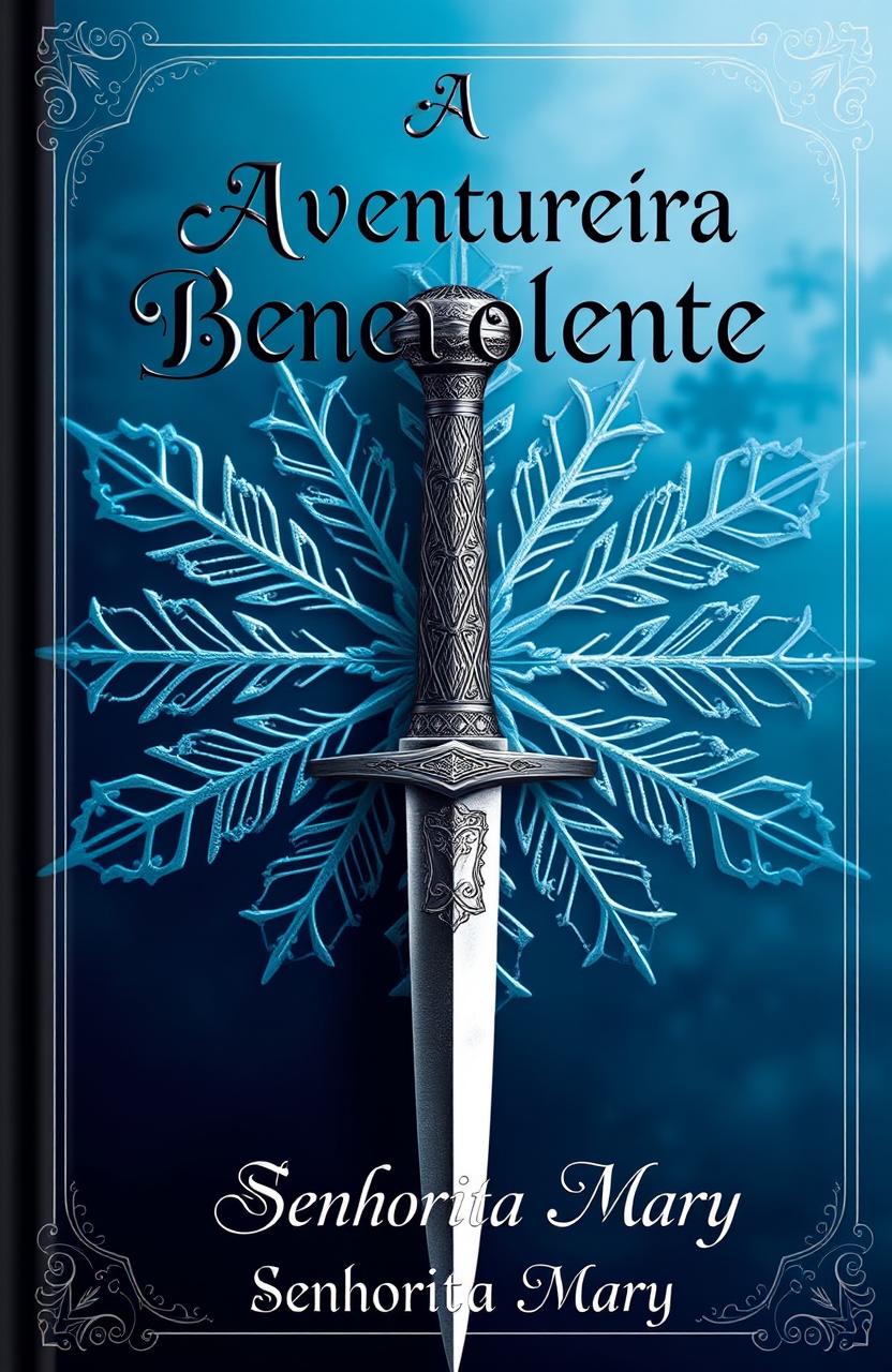 A visually striking book cover design that showcases a beautifully detailed dagger with an intricate hilt, elegantly positioned in the center