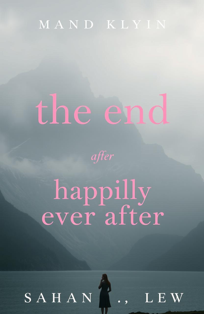 A book cover featuring majestic mountains under a somewhat grayish atmosphere, creating a serene yet mysterious mood