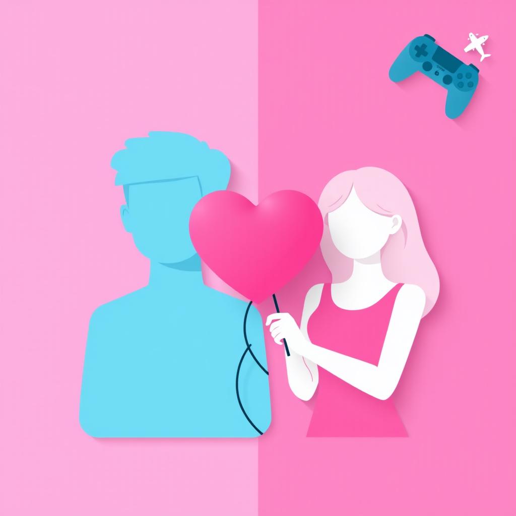 A flat 2D cover design showcasing a modern teen boy on the left side, entirely in a light blue color with no face and no shirt, depicted as a plain silhouette