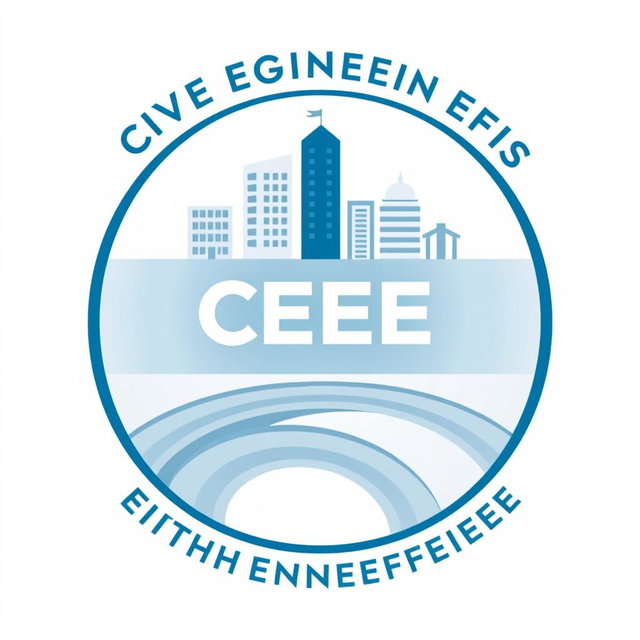 Civil Engineering Efficiency Logo Design