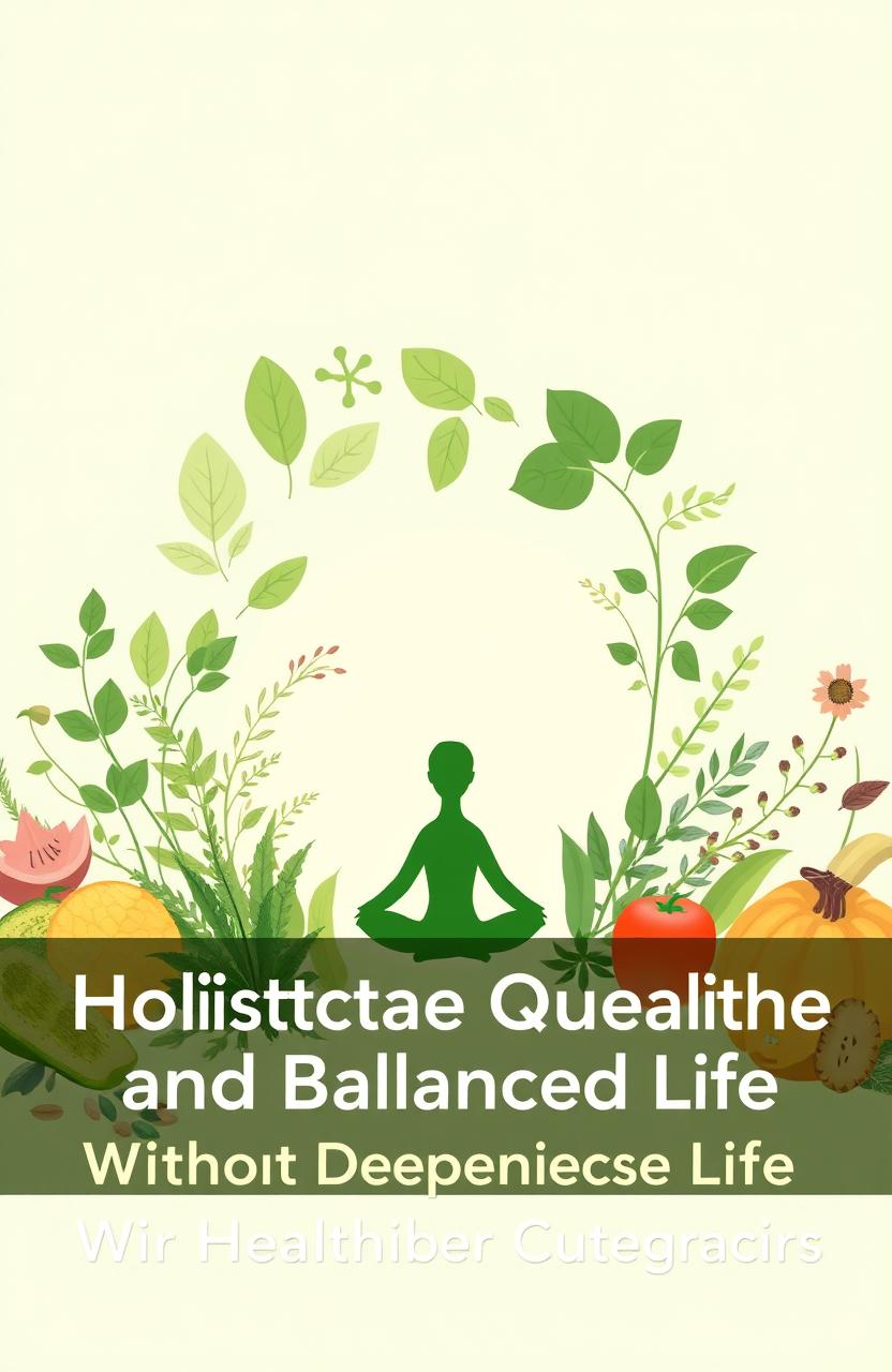A tranquil and attractive health-themed image with a predominant color scheme of soft greens and light blues, conveying a natural and calming atmosphere