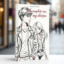 A captivating book cover design featuring a sketch-style illustration of a handsome 17-year-old male mafia character, dressed in a stylish leather jacket