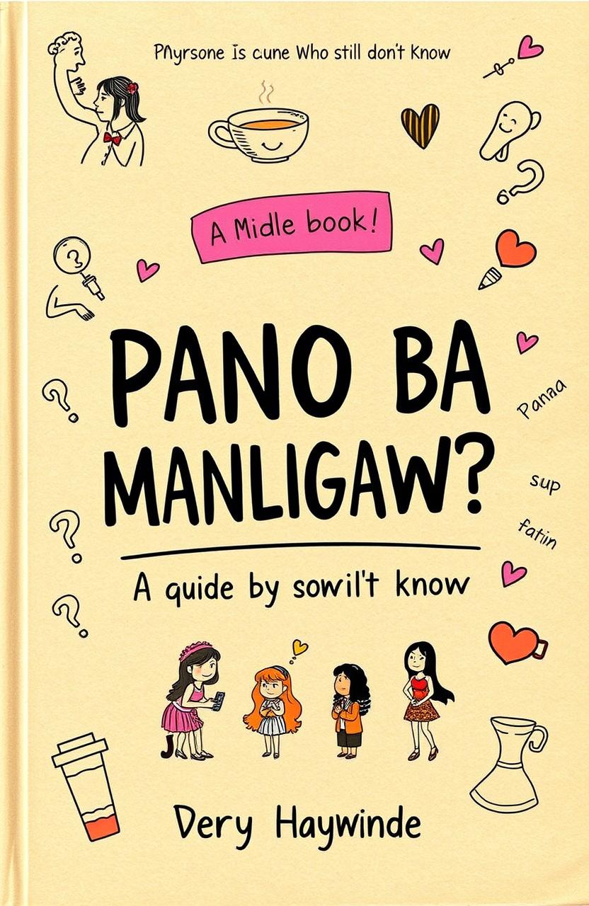 A draft of a playful and humorous guidebook titled “PAANO BA MANLIGAW? A Guide by Someone Who Still Doesn’t Know”