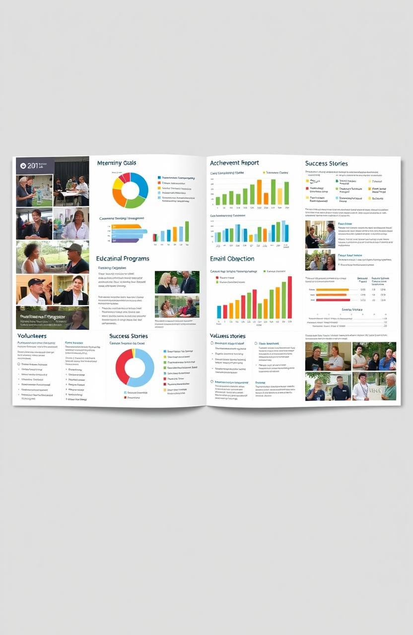 A detailed annual accomplishment report for an Extension Office displaying various achievements over the year