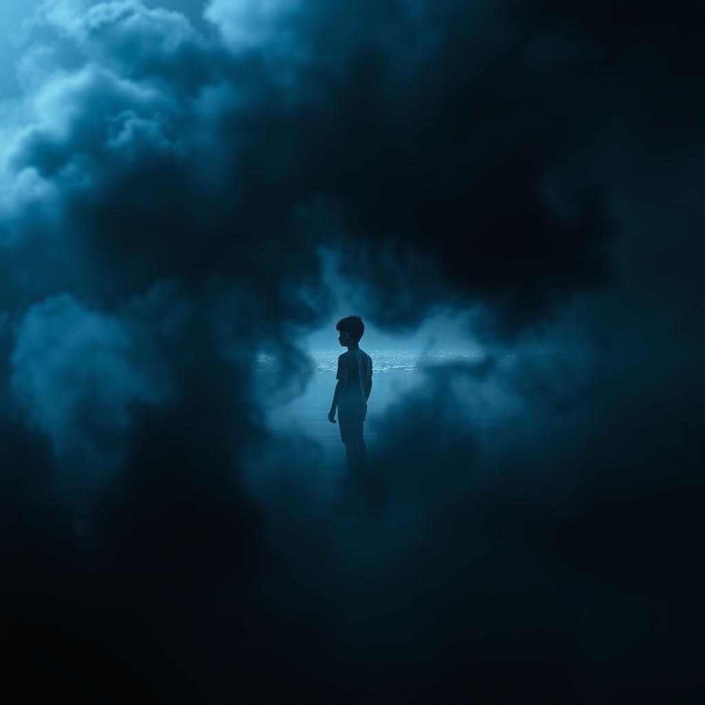 A visually striking scene embodying the theme of dark mentalities