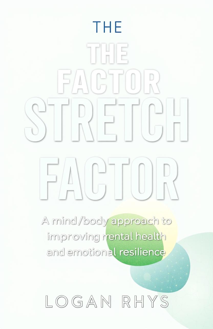 A book cover design for 'The Stretch Factor: A Mind/Body Approach to Improving Mental Health and Emotional Resilience' by Logan Rhys