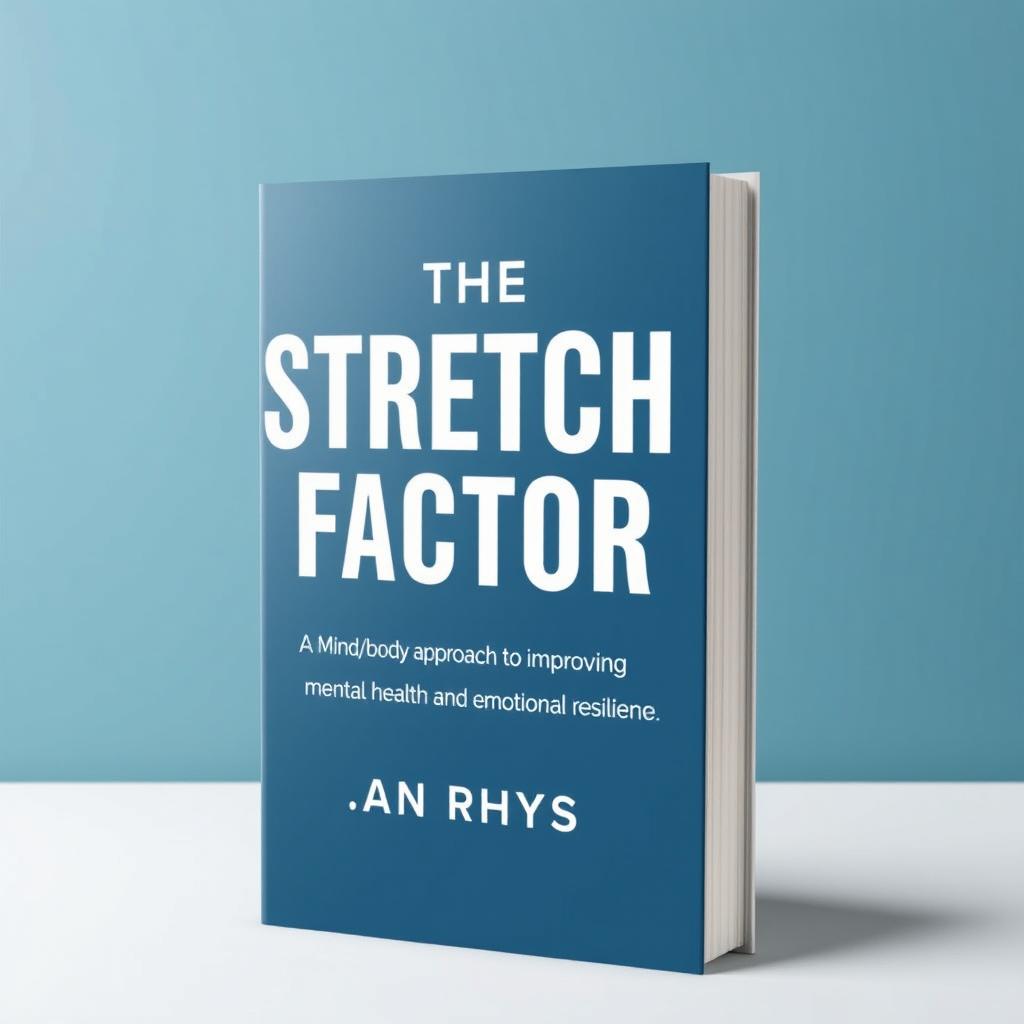 A book cover design for 'The Stretch Factor: A Mind/Body Approach to Improving Mental Health and Emotional Resilience' by Logan Rhys