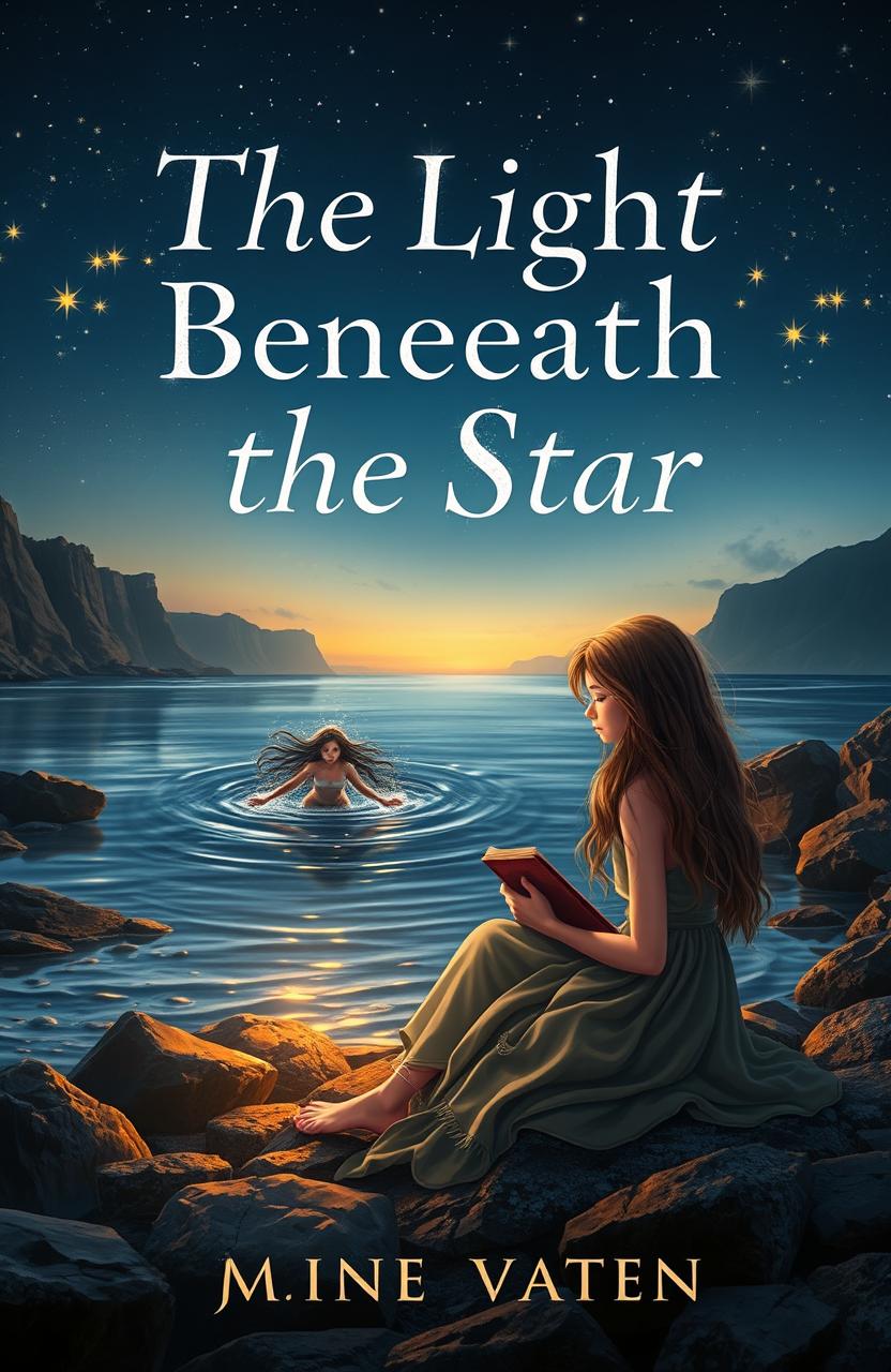A captivating book cover titled 'The Light Beneath the Star'