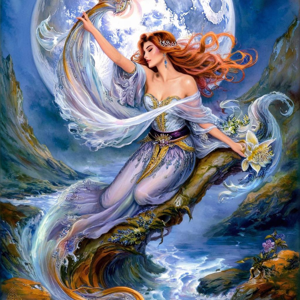 Enchanting Mermaid Melody Under the Moonlight