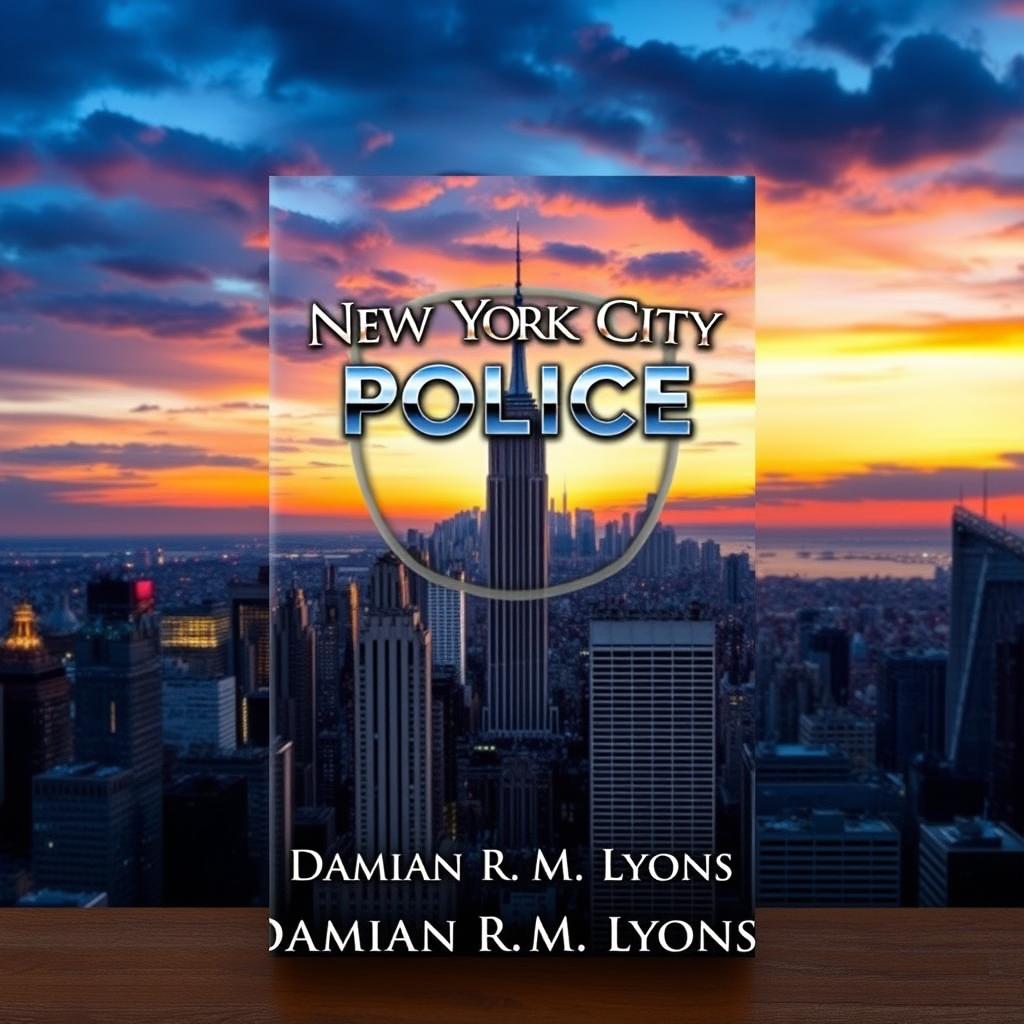 A compelling book cover for "New York City Police Shields" featuring the title prominently displayed in an elegant yet bold font