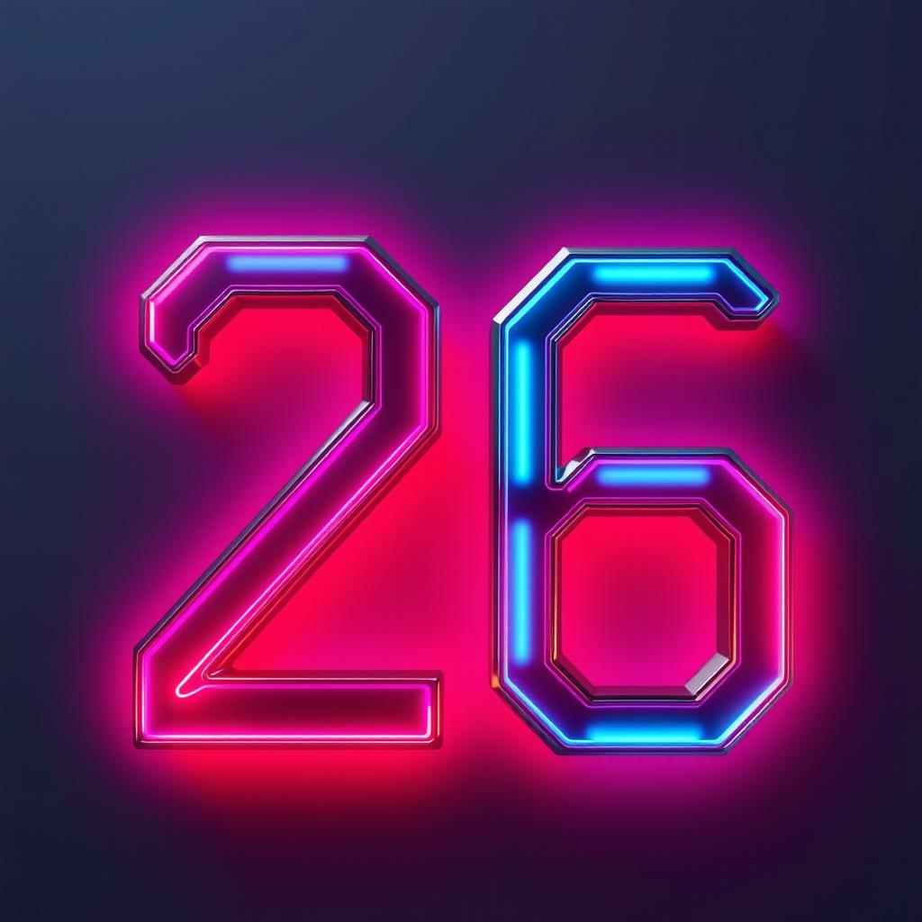 Illuminate Your Space with the Modern Number 26