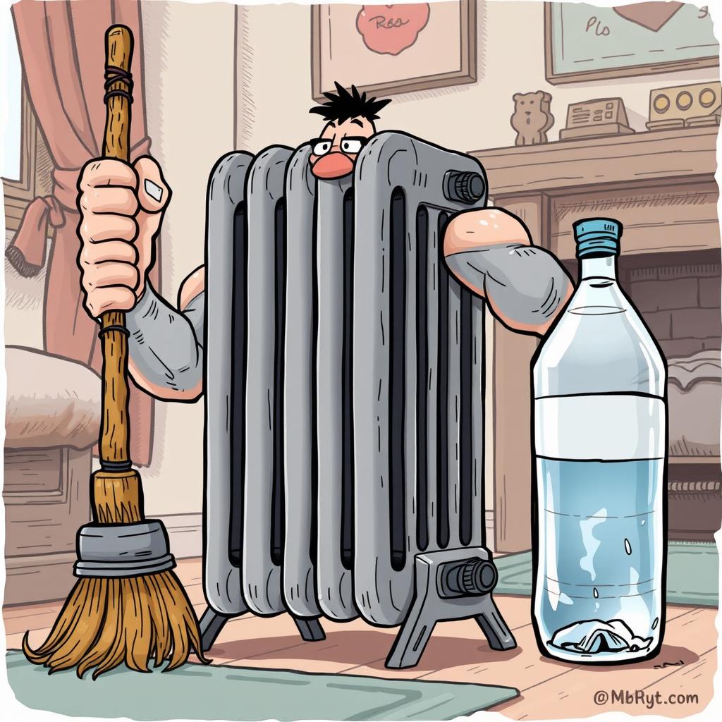 Iron Biceps: The Muscular Radiator Heater