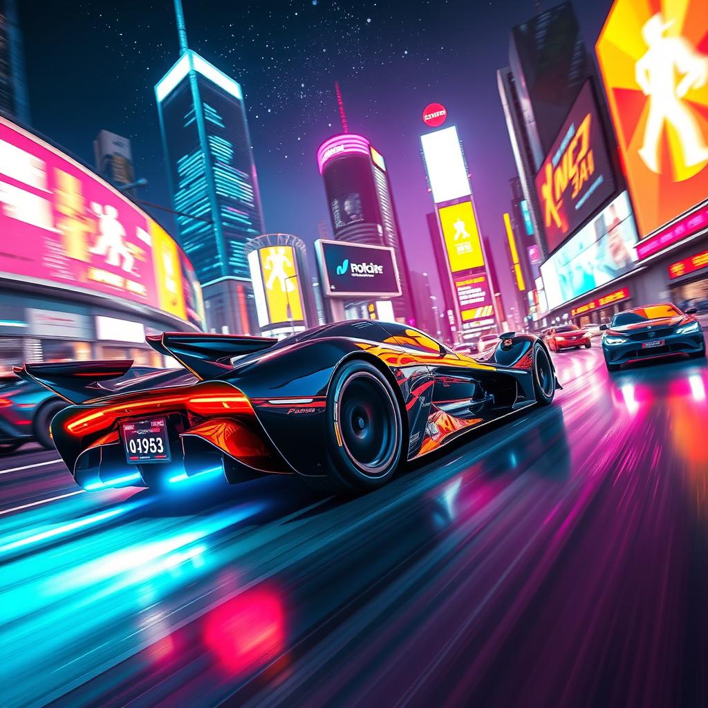 Neon Nights: Futuristic Car Race