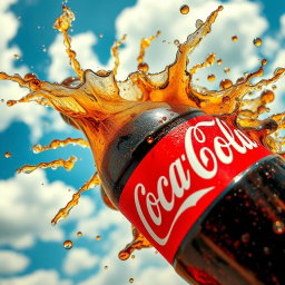 Coca-Cola Explosion: A Splash of Energy!