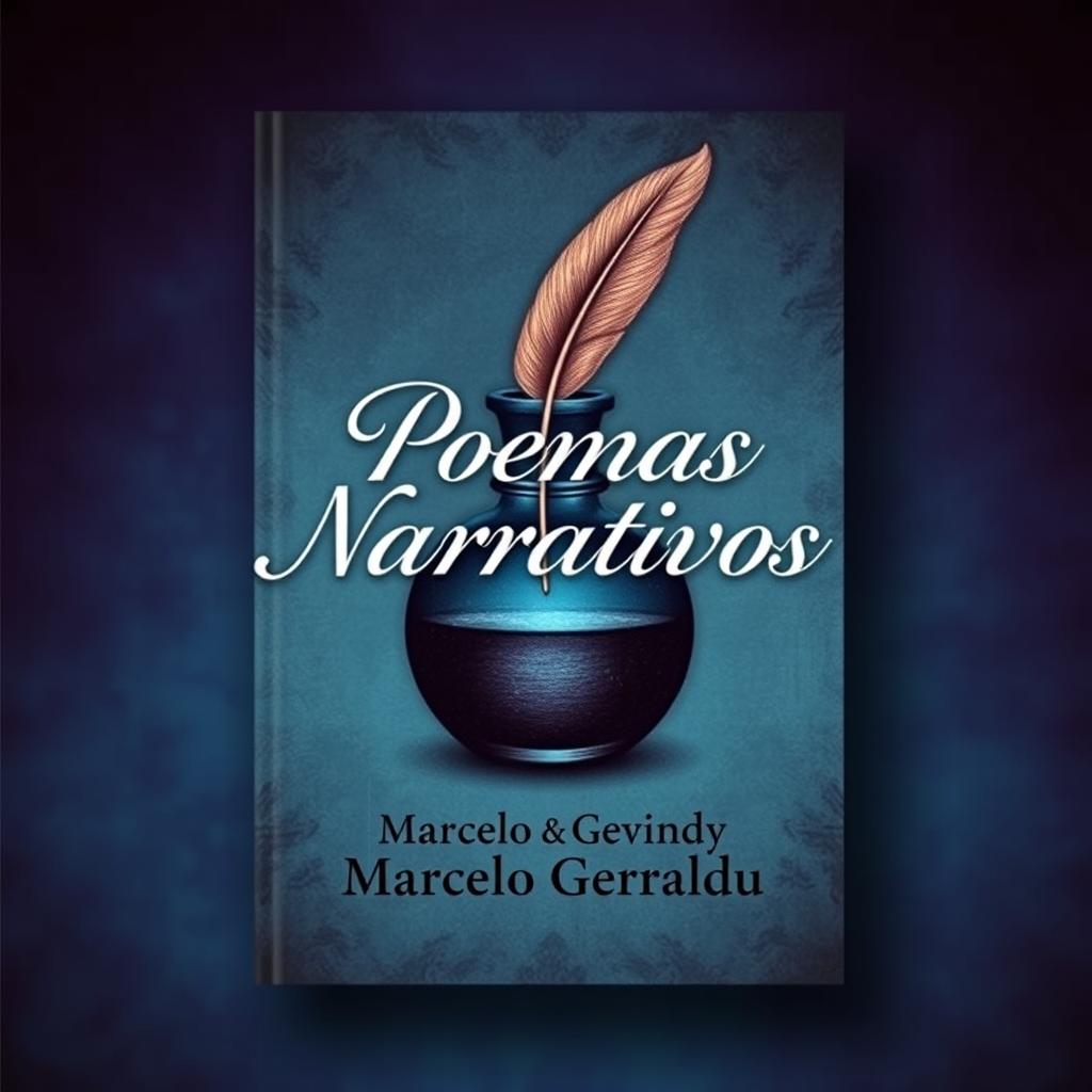 Design a captivating book cover for 'Poemas Narrativos' by Marcelo Geraldu