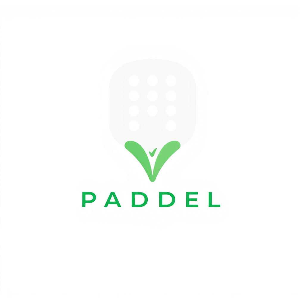 A modern and minimalist logo design for 'Tengo Padel', a brand associated with the sport of padel