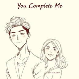 A book cover illustration featuring a sketched style image of a handsome 19-year-old male character resembling a stylish Korean artist