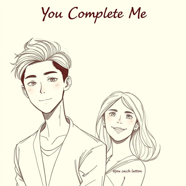 A book cover illustration featuring a sketched style image of a handsome 19-year-old male character resembling a stylish Korean artist