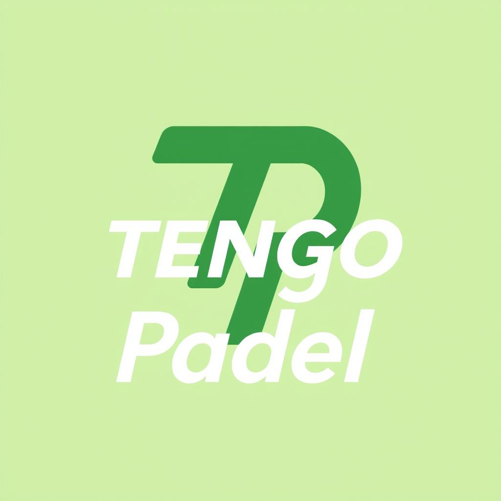 A modern and minimalist logo design for 'Tengo Padel', reflecting a distinct identity from its sister firm 'Tengo Tennis'