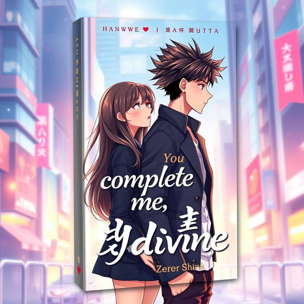 A book cover design in a vibrant manhwa style featuring a handsome 19-year-old male character with spiky hair and a striking profile, wearing a stylish outfit