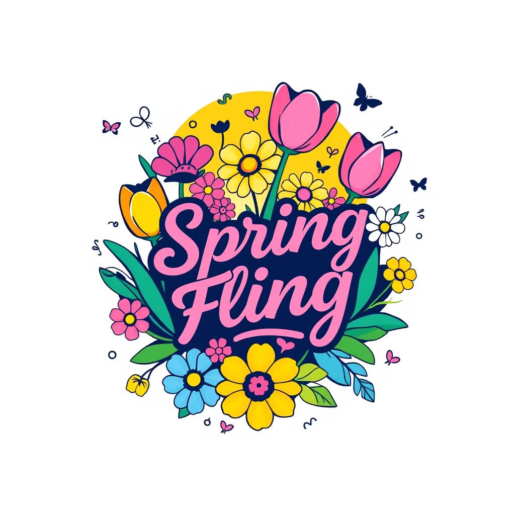 Blooming Spring Party Logo