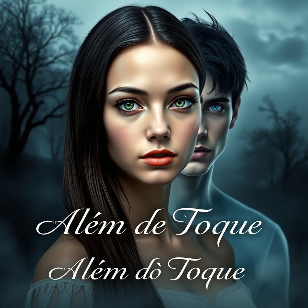 A young woman with a delicate appearance but with inner strength reflected in her eyes