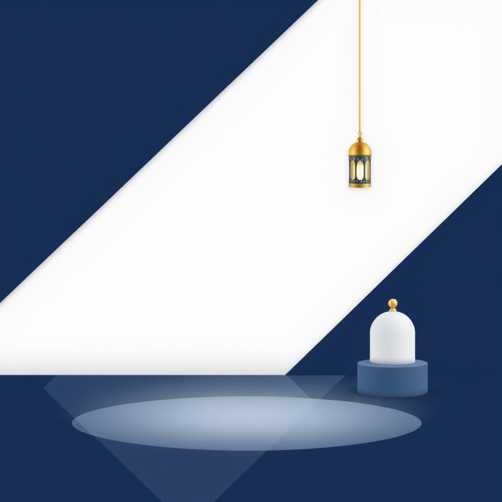 A simple and focused background design for a podcast studio, featuring soft, 2D rhombus shapes with no sharp angles