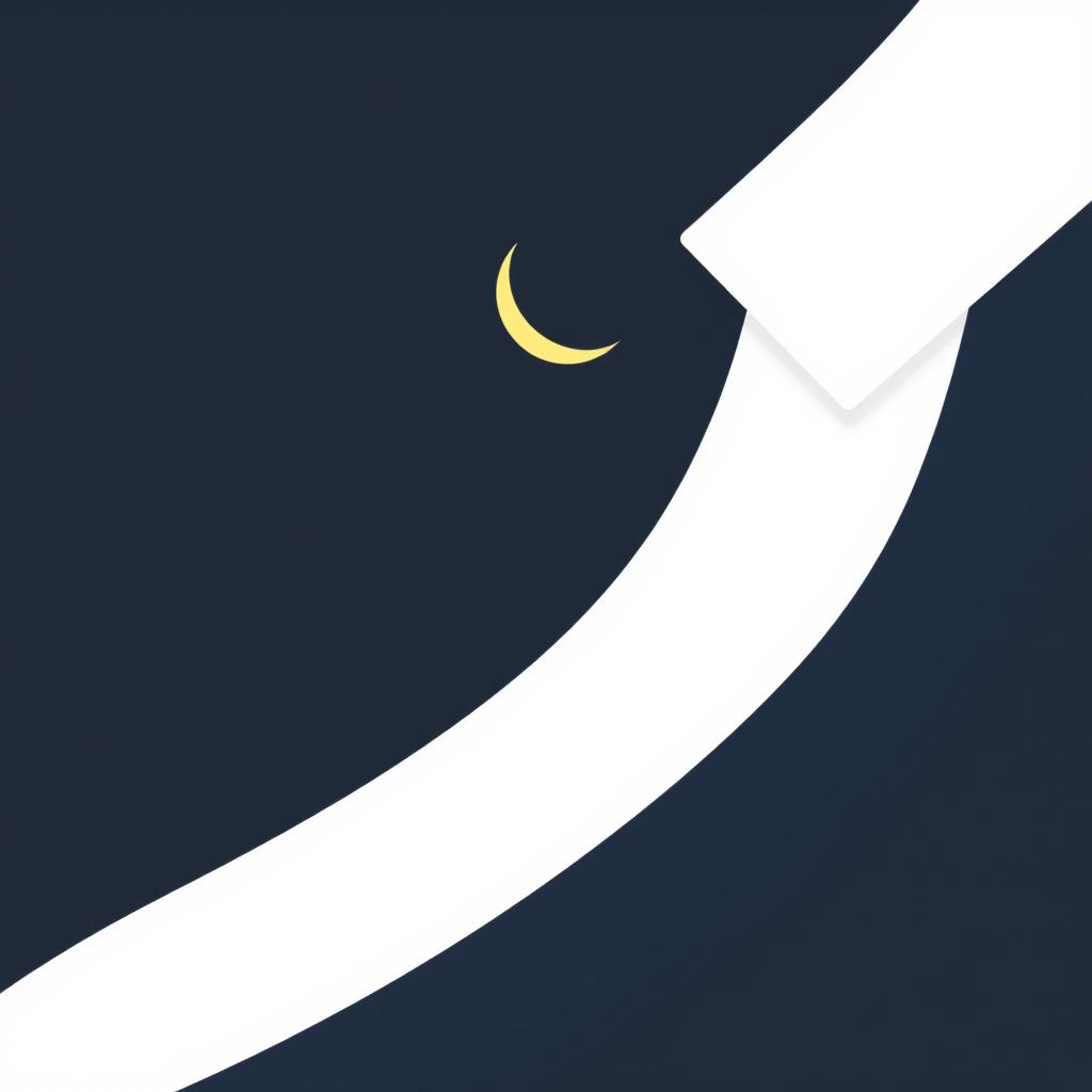 A serene podcast studio background designed for an Islamic Ramadan theme
