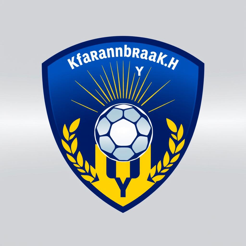 A modern soccer crest for a team called 'Kfarnabrakh C