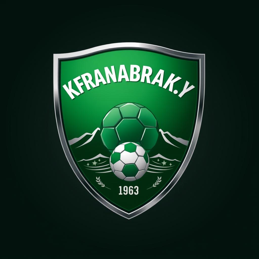 A striking soccer crest for a team named 'Kfarnabrakh C
