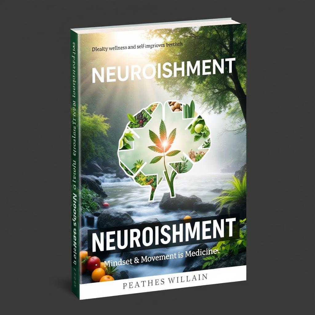 A book cover for the health, wellness, and self-improvement genre titled 'Neuroishment: Mindset & Movement is Medicine'