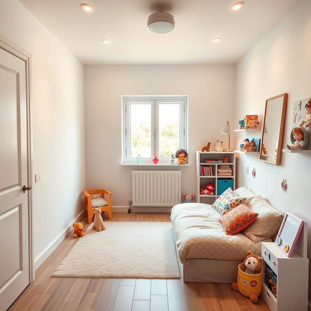 A cozy children's playroom measuring 3x2
