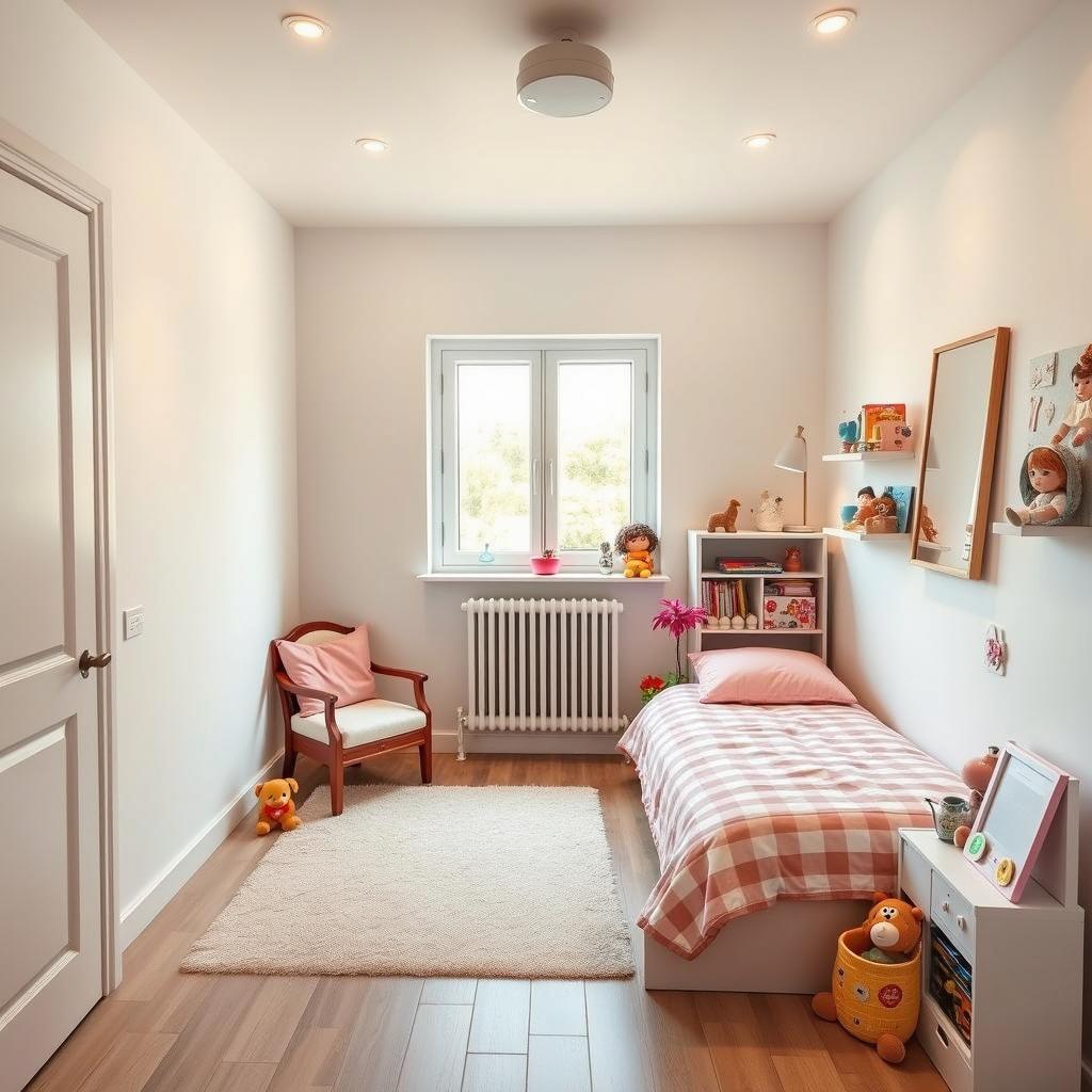 A cozy children's playroom measuring 3x2