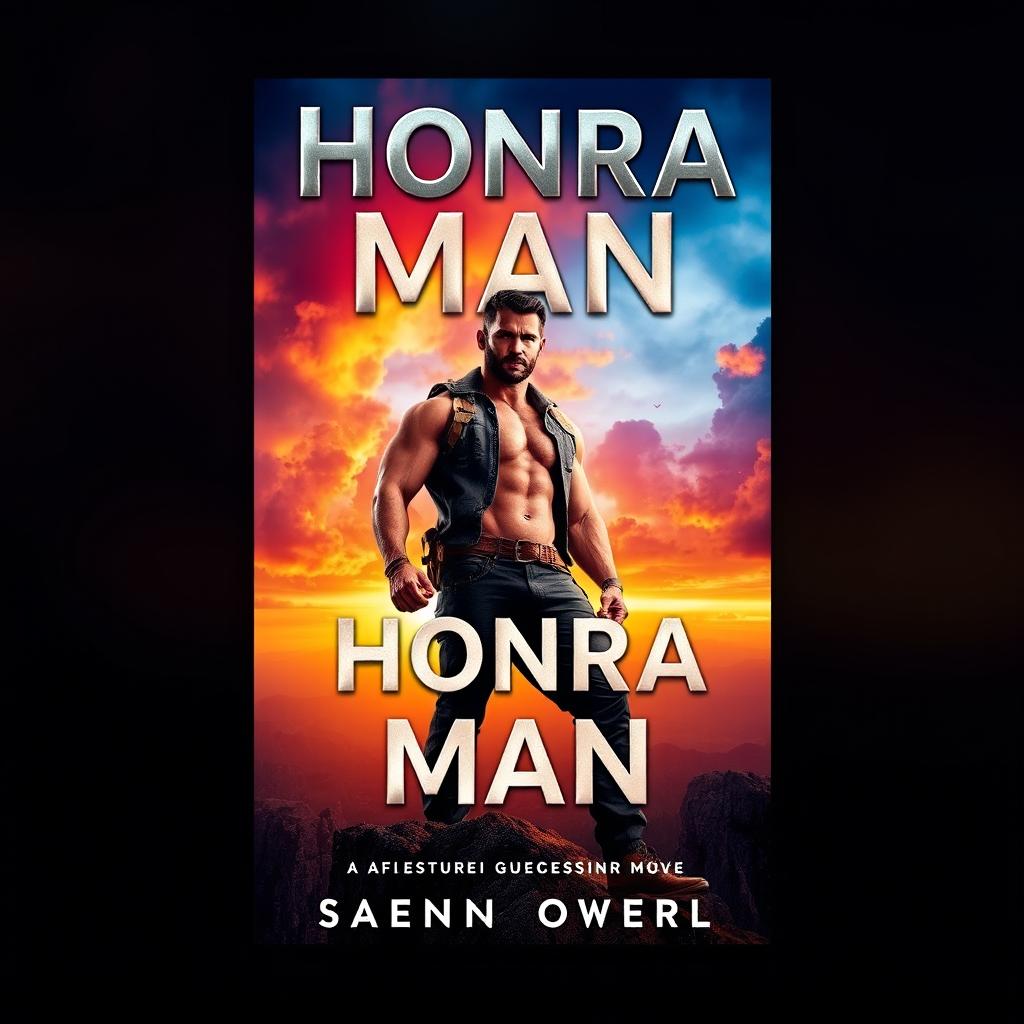 A captivating and dynamic eBook cover design named 'Honra Man'