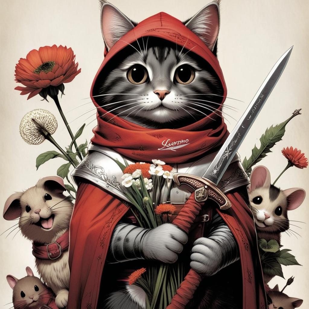 Epic Samurai Cat: A Whimsical Battle Awaits