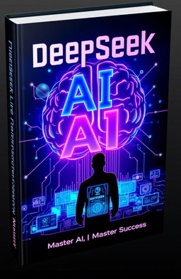 Futuristic High-Tech Book Cover: Sleek & Minimalist