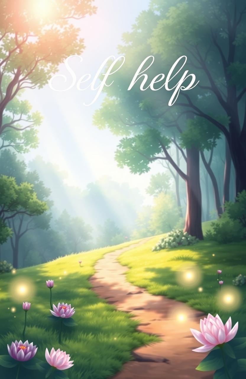 A beautifully illustrated cover for a spiritual self-help book