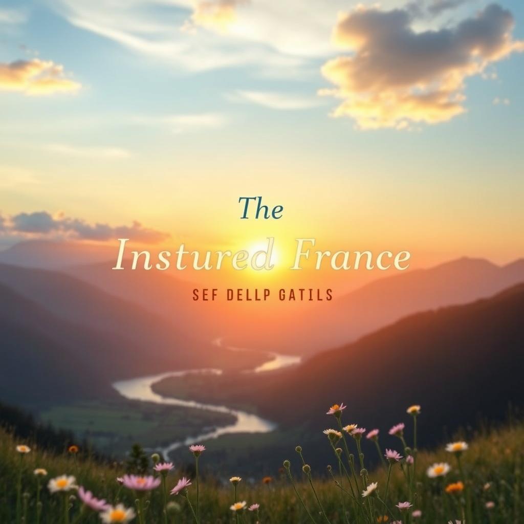 A tranquil and engaging cover design for a spiritual self-help book
