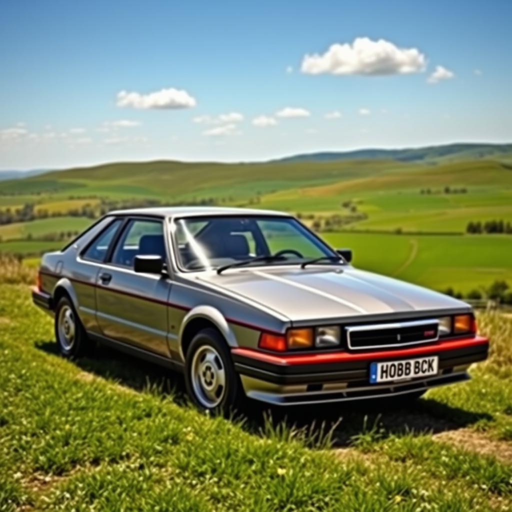 A stunning tribute to the Talbot Horizon, showcasing its iconic 1980s design