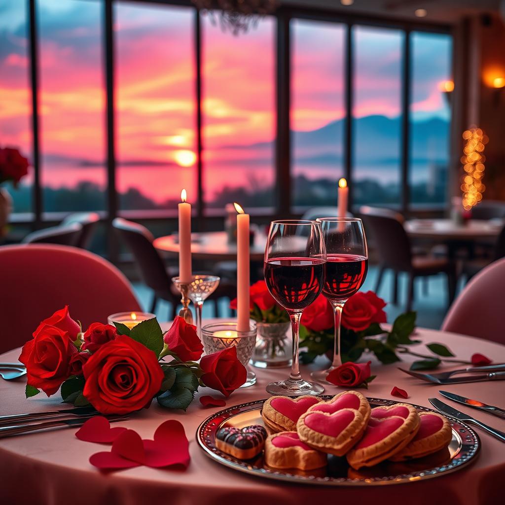 Romantic Valentine's Day Experience with a Cozy Dinner Setting