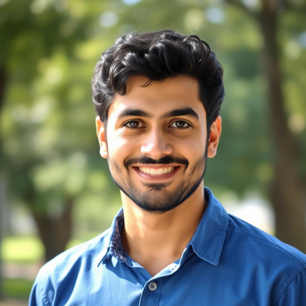 A portrait of a Middle-Eastern male named Mostafa
