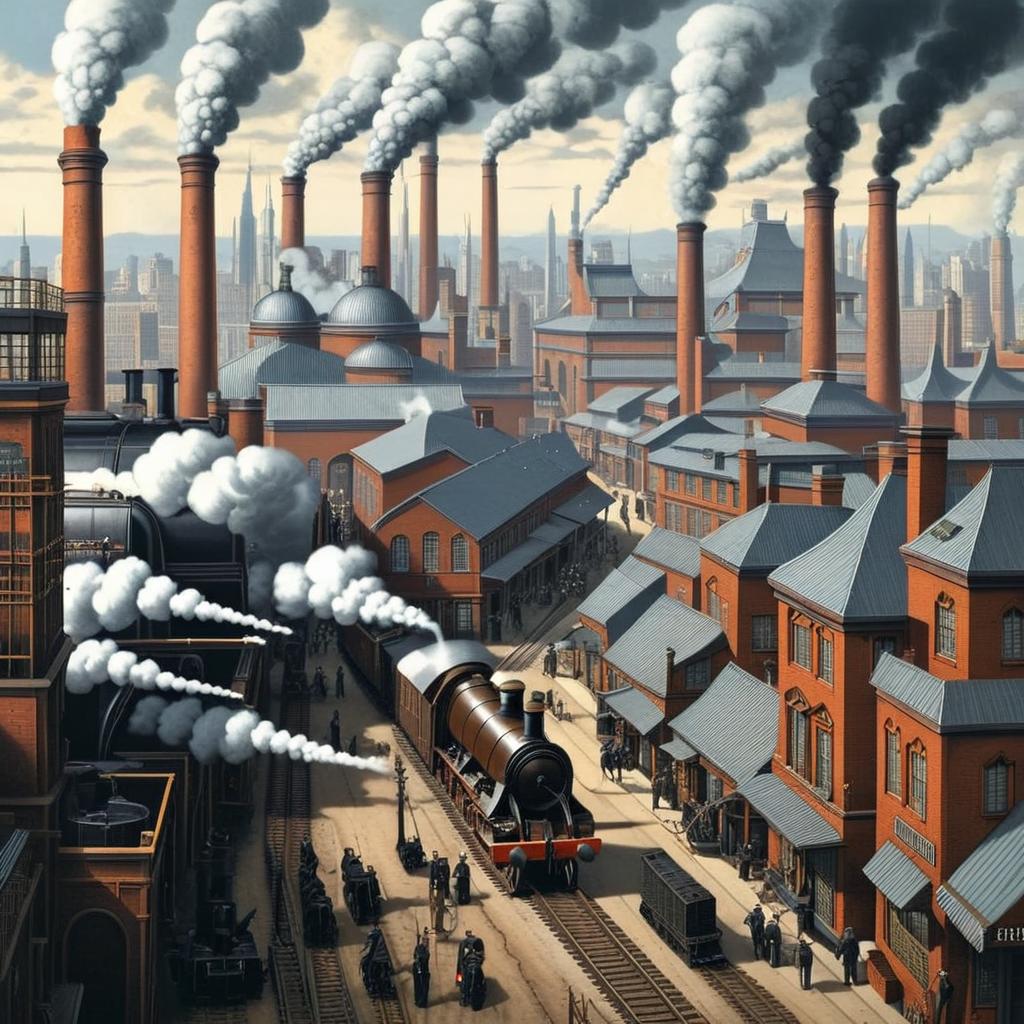 Journey Through Steam: Urban Factory & Train Vibes
