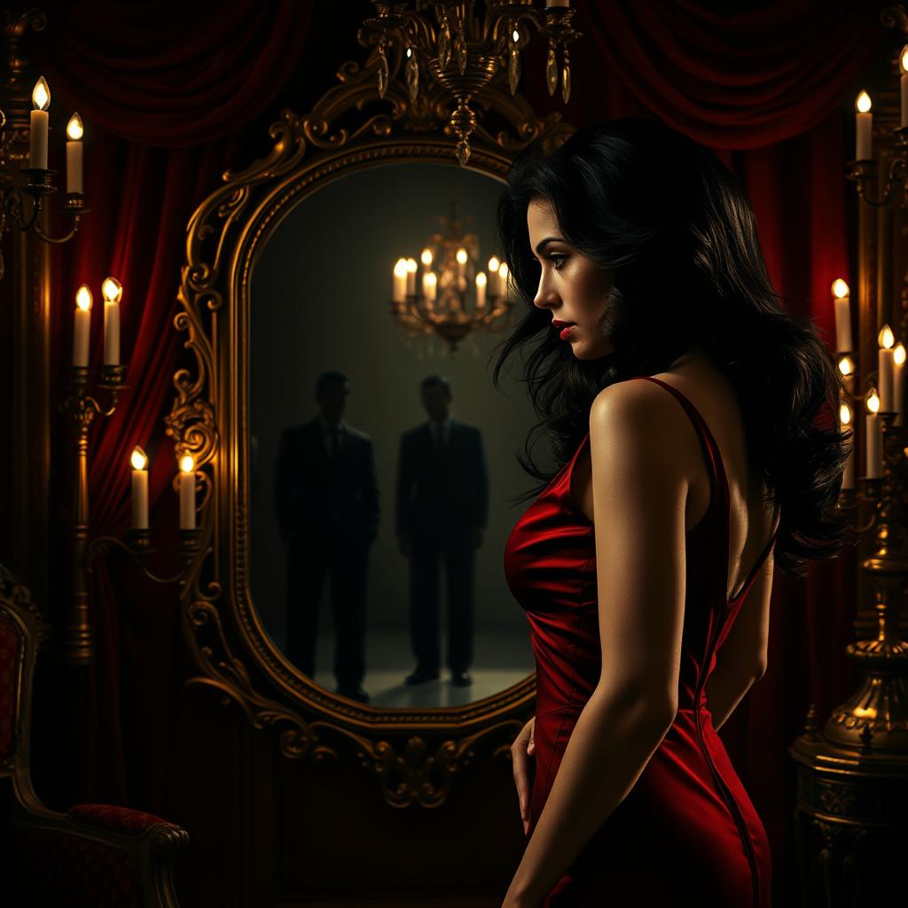 A dramatic and captivating scene portraying a scandalous obsession