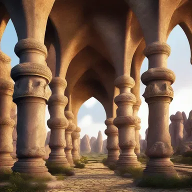 In the land of magic and dragons, the alveolar arches of the mystical creatures hold sharp and powerful teeth.