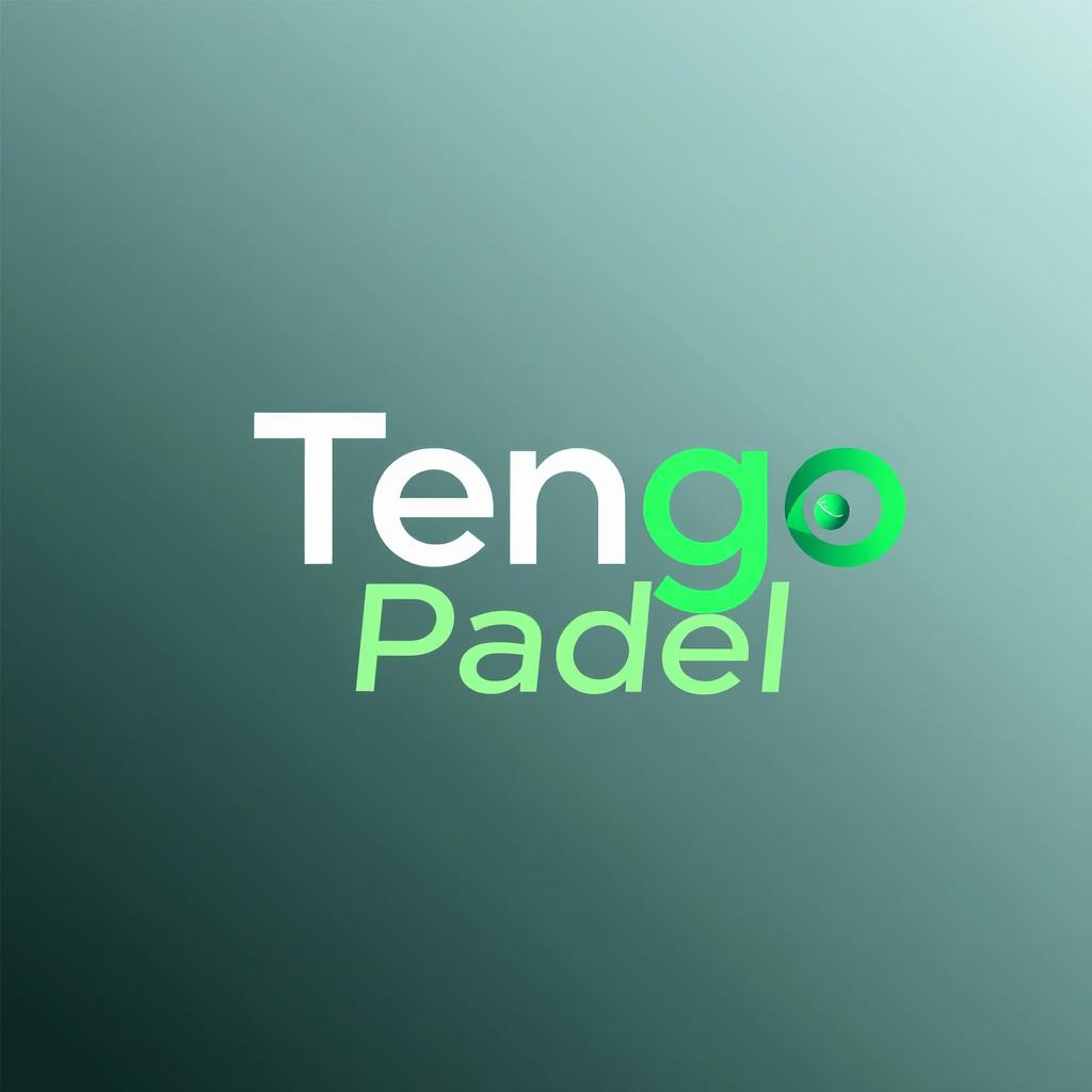 A modern and minimalist logo design for 'Tengo Padel', distinguishing it from the existing 'Tengo Tennis' logo